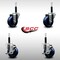 Service Caster 3.5'' SS Solid Poly Wheel Swivel 3/4'' Expanding Stem Caster Set 2 Brakes, 4PK SCC-SSEX20S3514-SPUS-2-TLB-2-34 - alternate 2